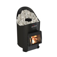 Дровяная банная печь Grill'D Aurora Mini Short (дверца со стеклом)