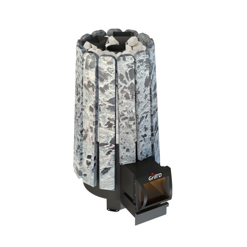 Дровяная банная печь Grill'D Cometa Vega 180 Long Stone Pro (Серпентинит)