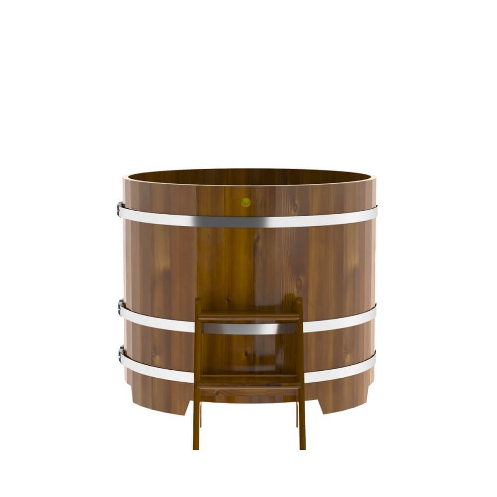 Купель круглая BentWood D=1,17 лиственница мореная рустик