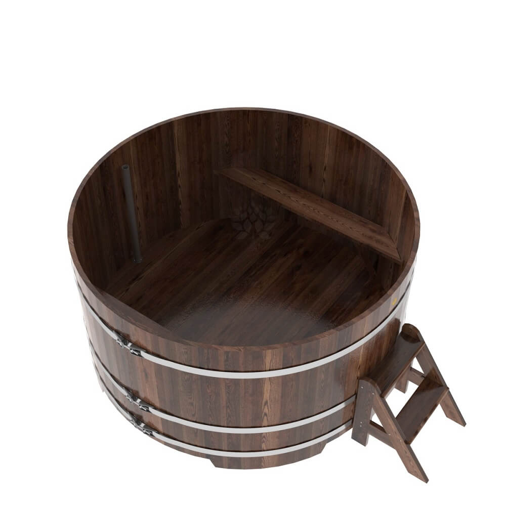Купель круглая BentWood D=1,80 лиственница мореная премиум