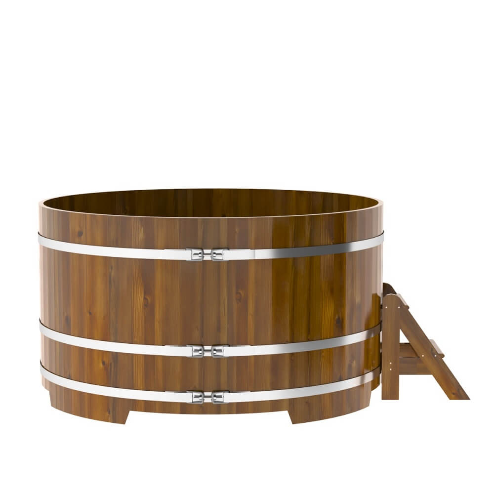 Купель круглая BentWood D=1,80 лиственница мореная рустик