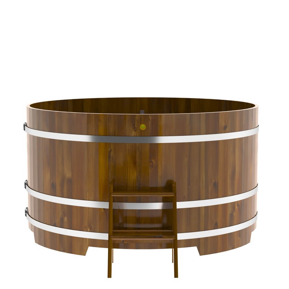 Купель круглая BentWood D=1,80 лиственница мореная рустик