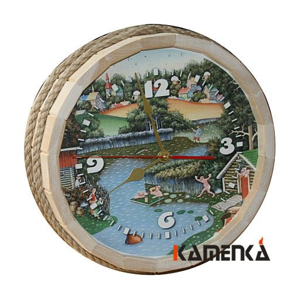 Часы Бочка В баньке дуб